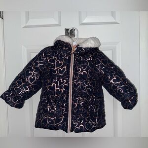 Heart Patterned Kids Jacket